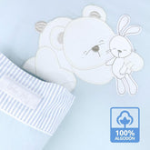 Juego De Sábanas Bordado Surtido Azul Algodón